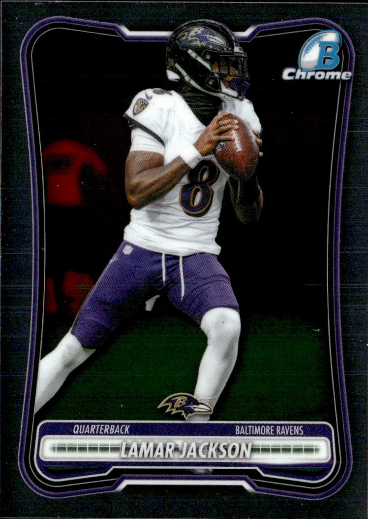 2025 Bowman Lamar Jackson graded slab