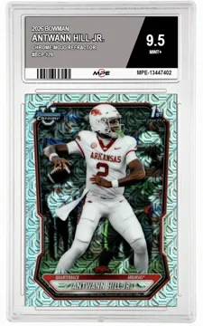 2026 BOWMAN CHROME-MOJO REFRACTOR #BCP-129 ANTWANN HILL JR. MPE 9.5 MINT+ — graded card up for auction