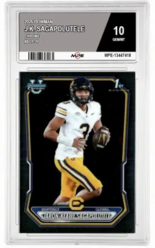 2026 BOWMAN CHROME #BCP-29 J.K. SAGAPOLUTELE MPE 10 GEM/MT — graded card up for auction