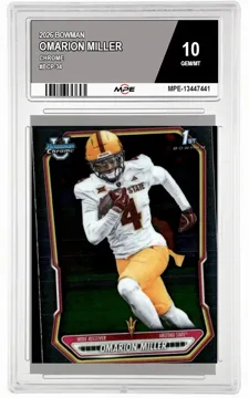 2026 BOWMAN CHROME #BCP-34 OMARION MILLER MPE 10 GEM/MT — graded card up for auction