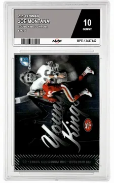 2026 BOWMAN YOUNG KINGS-CHROME #YK-24 JOE MONTANA MPE 10 GEM/MT — graded card up for auction