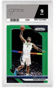 2019 PRIZM GREEN #112 TREY LYLES MPE 9 MINT — graded card up for auction