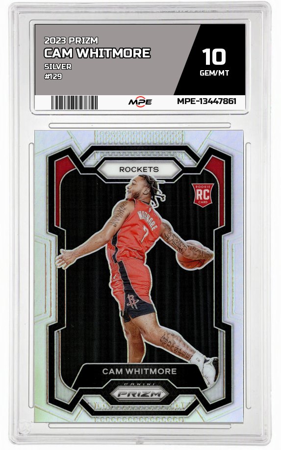 2023 PRIZM Silver #129 CAM WHITMORE MPE 10 GEM/MT — graded card auctioned from the MPE vault