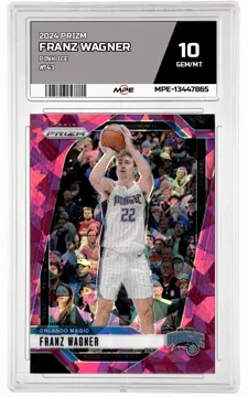 2024 PRIZM Pink Ice #143 FRANZ WAGNER MPE 10 GEM/MT — graded card up for auction