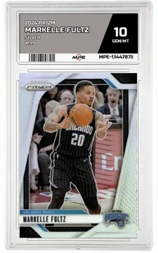 2024 PRIZM SILVER #199 MARKELLE FULTZ MPE 10 GEM/MT — graded card up for auction