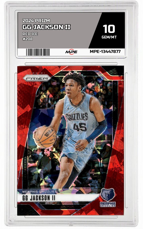 2024 PRIZM RED ICE #208 GG JACKSON II MPE 10 GEM/MT — graded card auctioned from the MPE vault