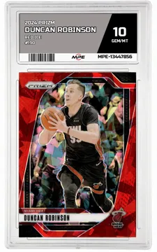 2024 PRIZM RED ICE #190 DUNCAN ROBINSON MPE 10 GEM/MT — graded card up for auction