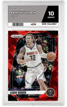 2024 PRIZM RED ICE #168 AARON GORDON MPE 10 GEM/MT — graded card up for auction