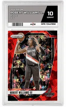 2024 PRIZM RED ICE #126 ROBERT WILLIAMS III MPE 10 GEM/MT — graded card up for auction