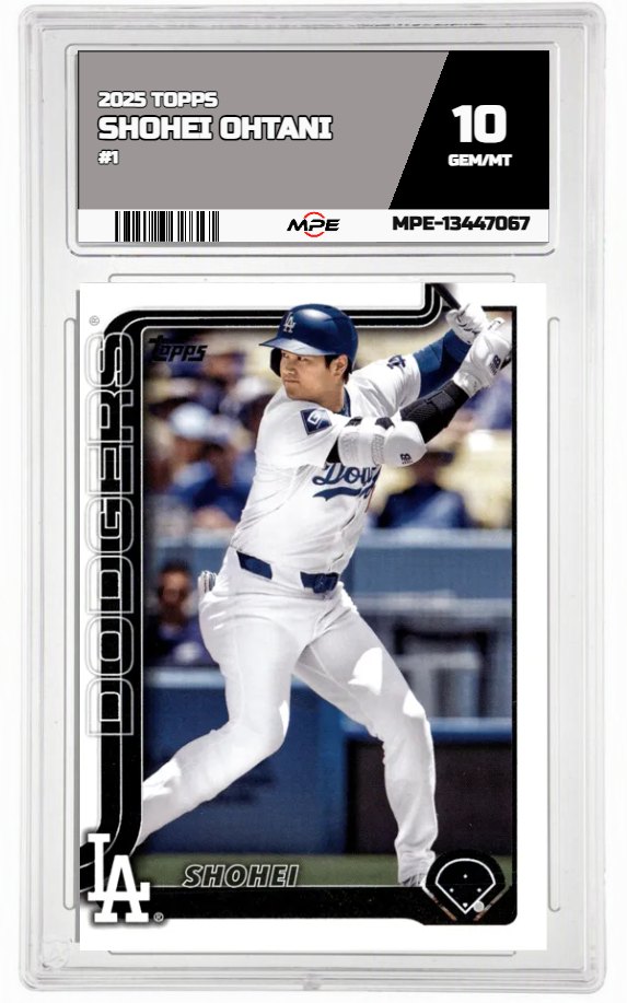 2025 TOPPS #1 SHOHEI OHTANI MPE 10 GEM/MT — graded card auctioned from the MPE vault