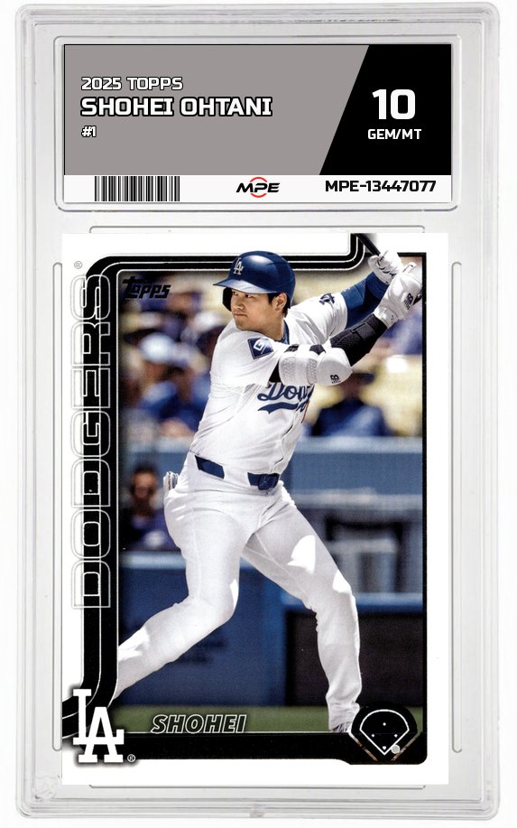 2025 TOPPS #1 SHOHEI OHTANI MPE 10 GEM/MT — graded card auctioned from the MPE vault