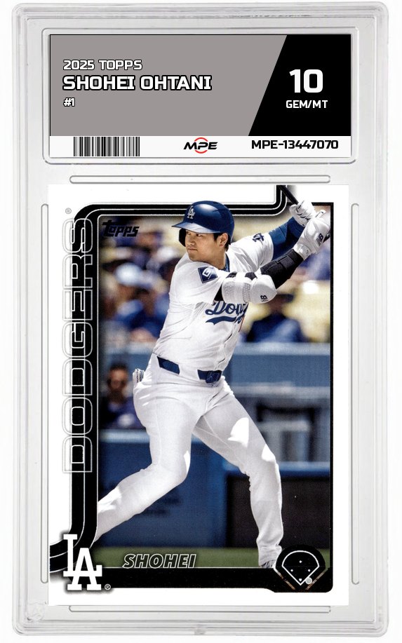 2025 TOPPS #1 SHOHEI OHTANI MPE 10 GEM/MT — graded card auctioned from the MPE vault