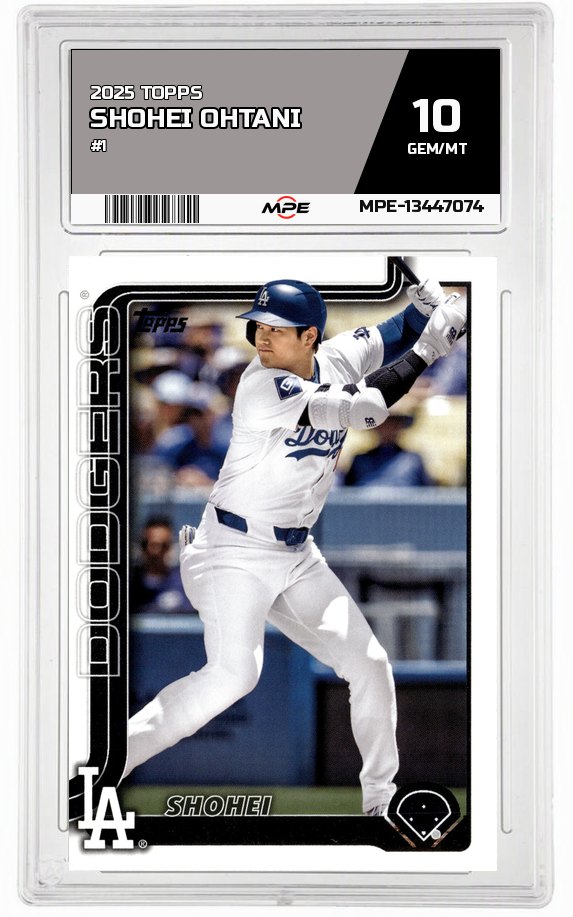 2025 TOPPS #1 SHOHEI OHTANI MPE 10 GEM/MT — graded card auctioned from the MPE vault