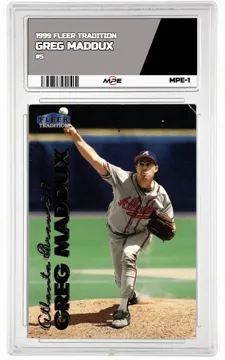 1999 FLEER TRADITION #5 GREG MADDUX — graded card up for auction