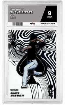 2021 MOSAIC ACES #ACE4 SHANE BIEBER MPE 9 MINT — graded card up for auction