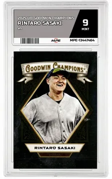 2025 UD GOODWIN CHAMPIONS #9 RINTARO SASAKI MPE 9 MINT — graded card up for auction