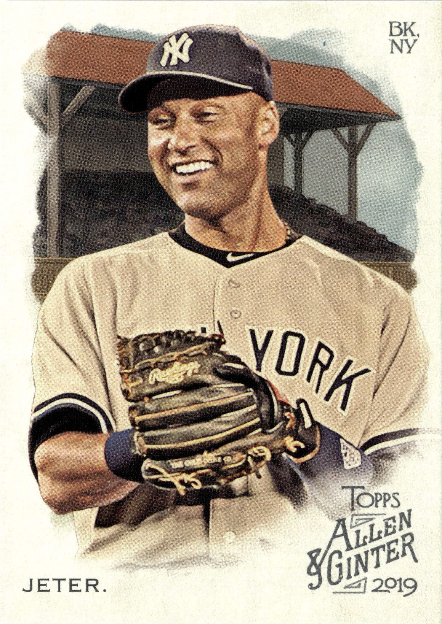2019 Topps Allen & Ginter Derek Jeter graded slab