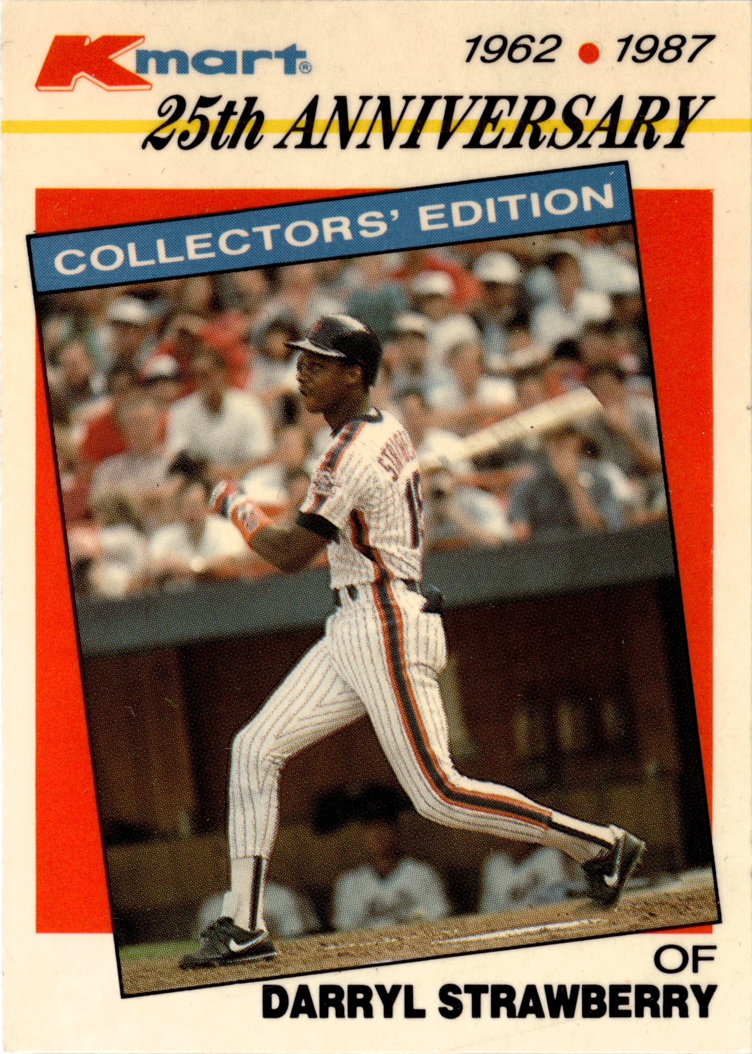 1987 Topps Kmart 25th Anniversary Baseball'S Stars Of The Decades Darryl Strawberry graded slab