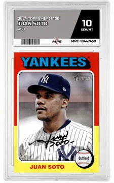 2024 TOPPS HERITAGE #143 JUAN SOTO MPE 10 GEM/MT — graded card up for auction