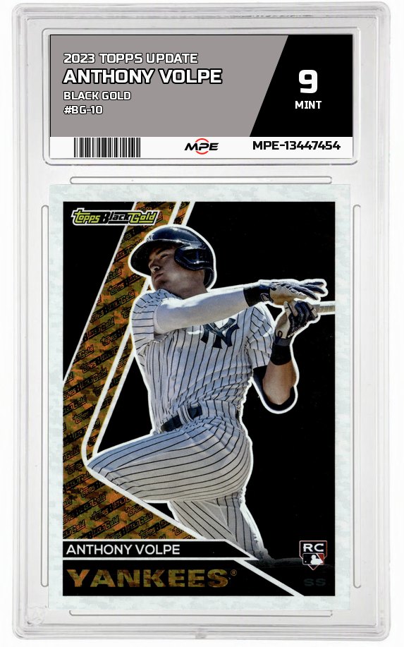 2023 TOPPS UPDATE BLACK GOLD #BG-10 ANTHONY VOLPE MPE 9 MINT — graded card auctioned from the MPE vault