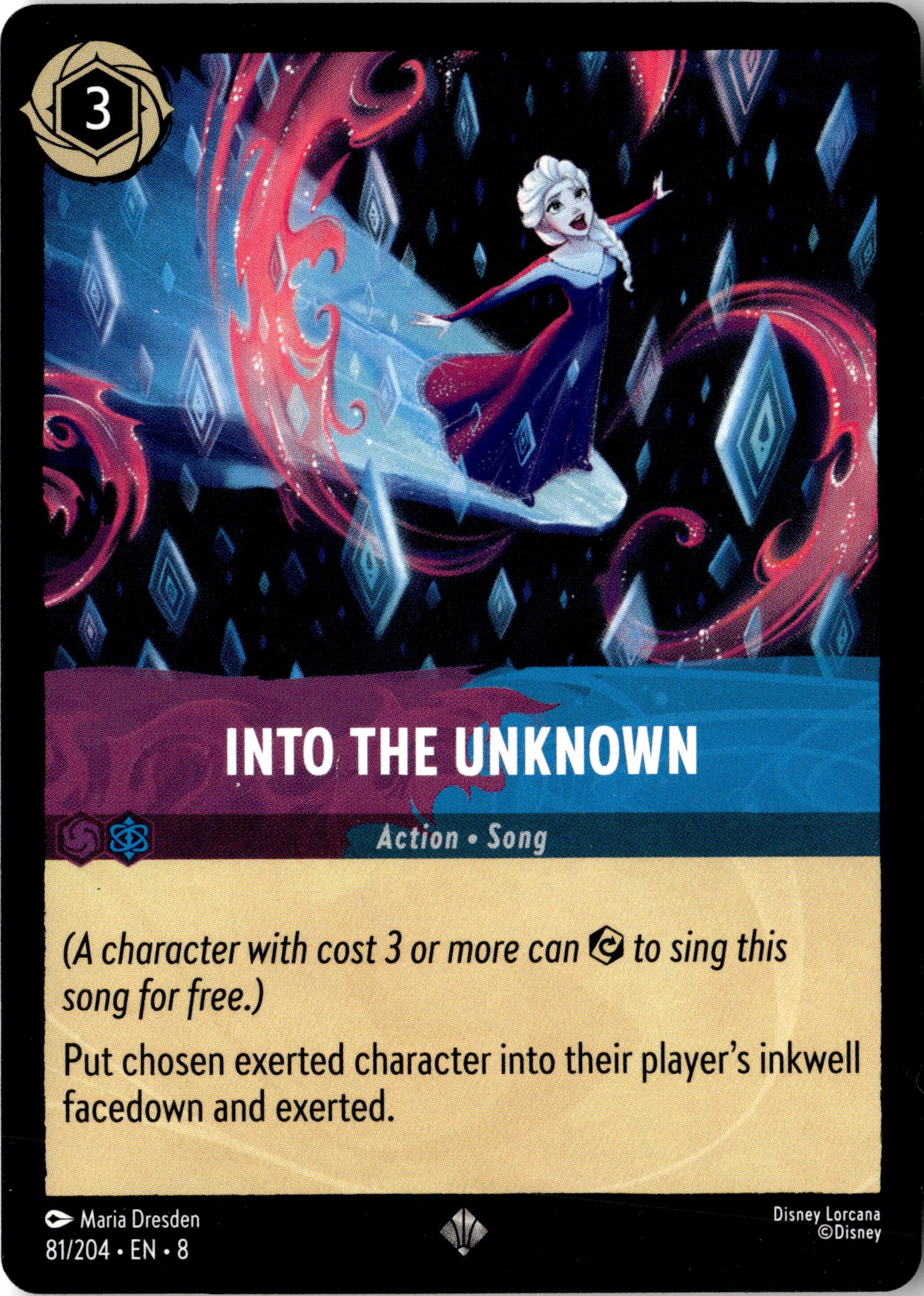 2025 Disney Lorcana En 8 Into The UNknown graded slab