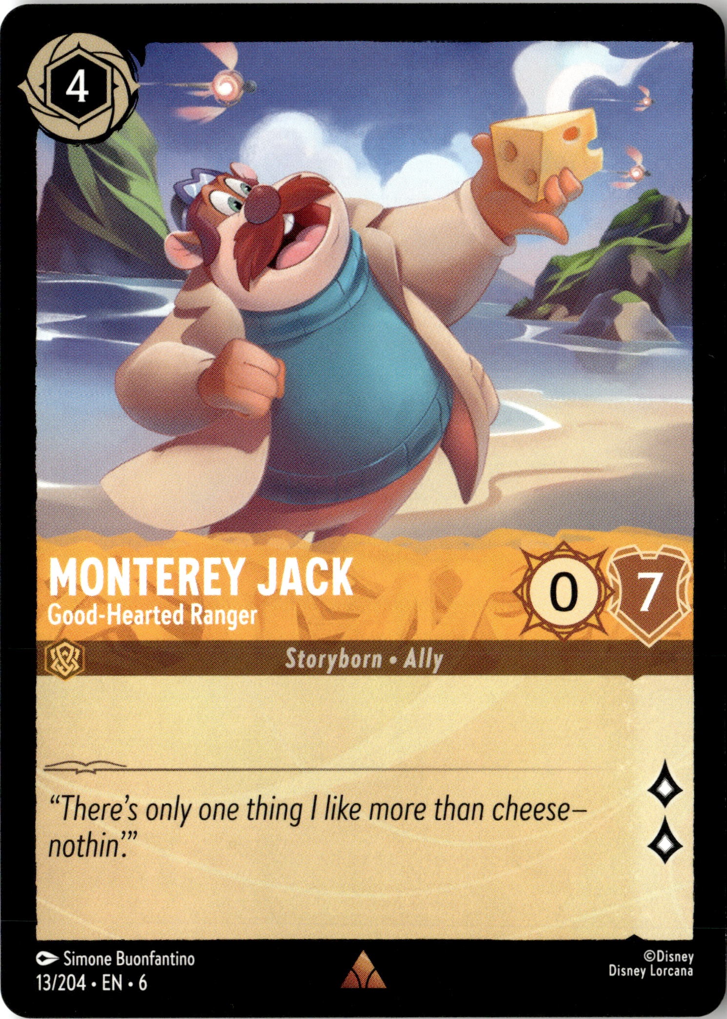 2024 Disney Lorcana En 6 Monterey Jack graded slab