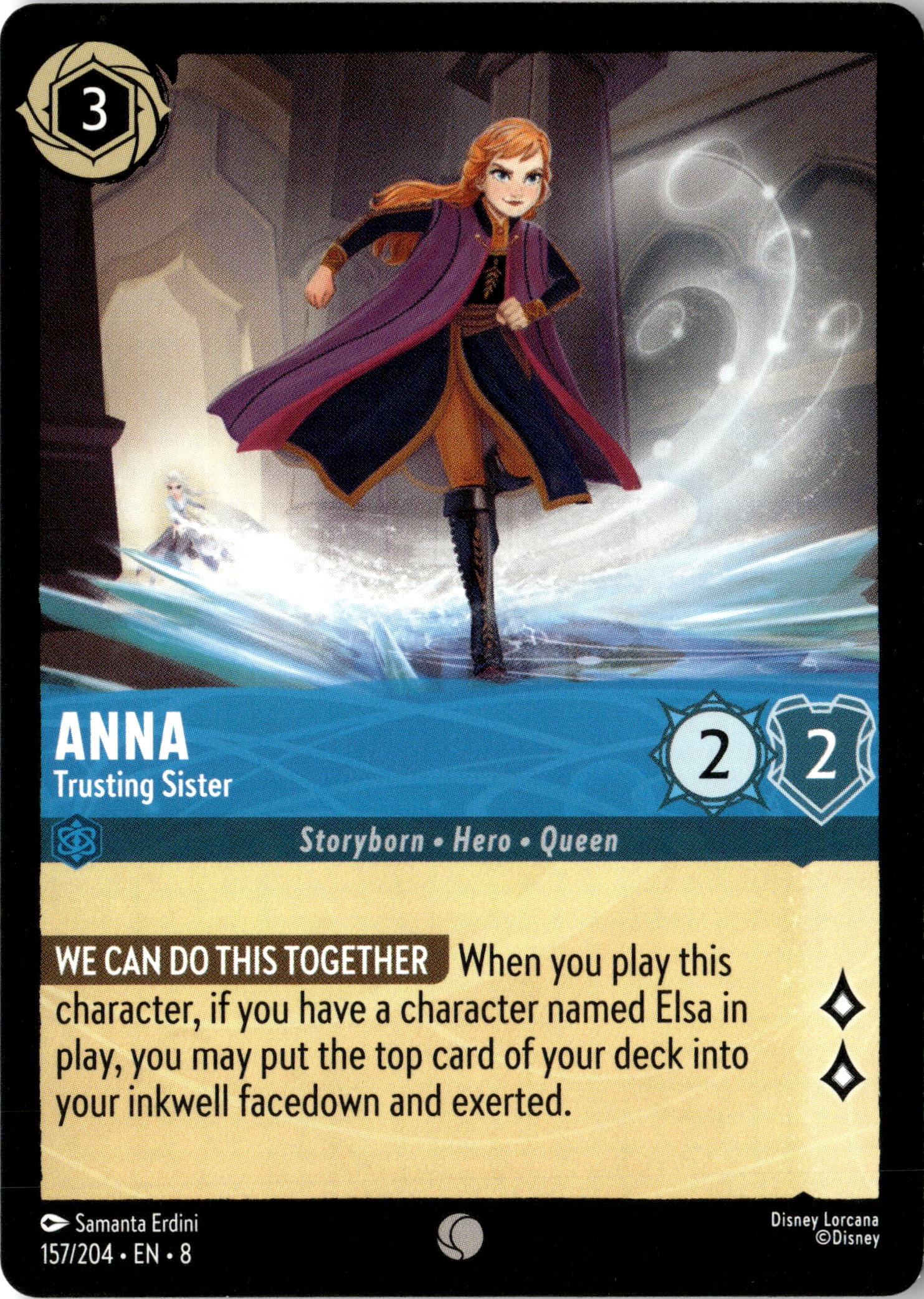 2024 Disney Lorcana En 3 Anna graded slab
