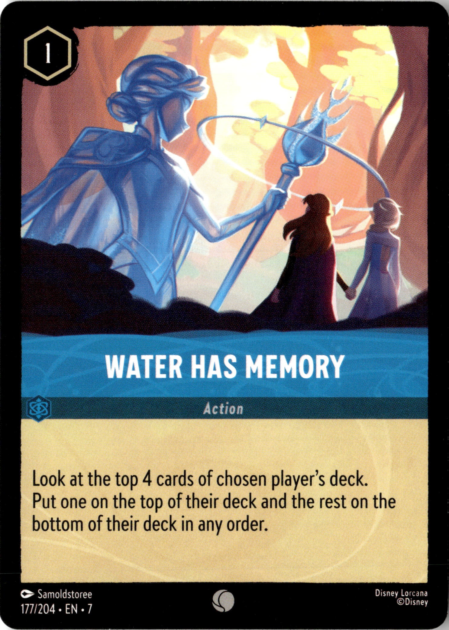 2025 Disney Lorcana En 7 Water Has Memory graded slab
