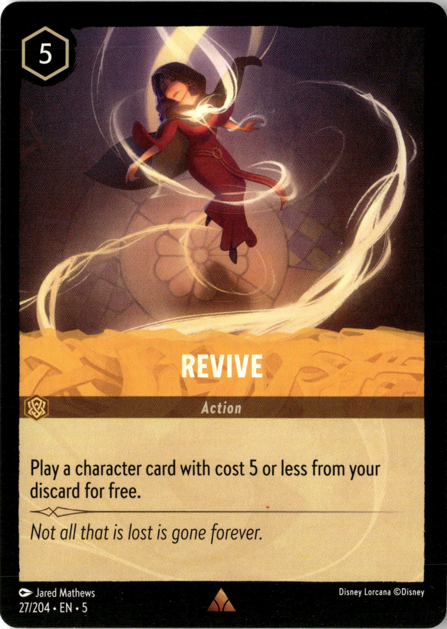 2024 Disney Lorcana En 5 Revive graded slab