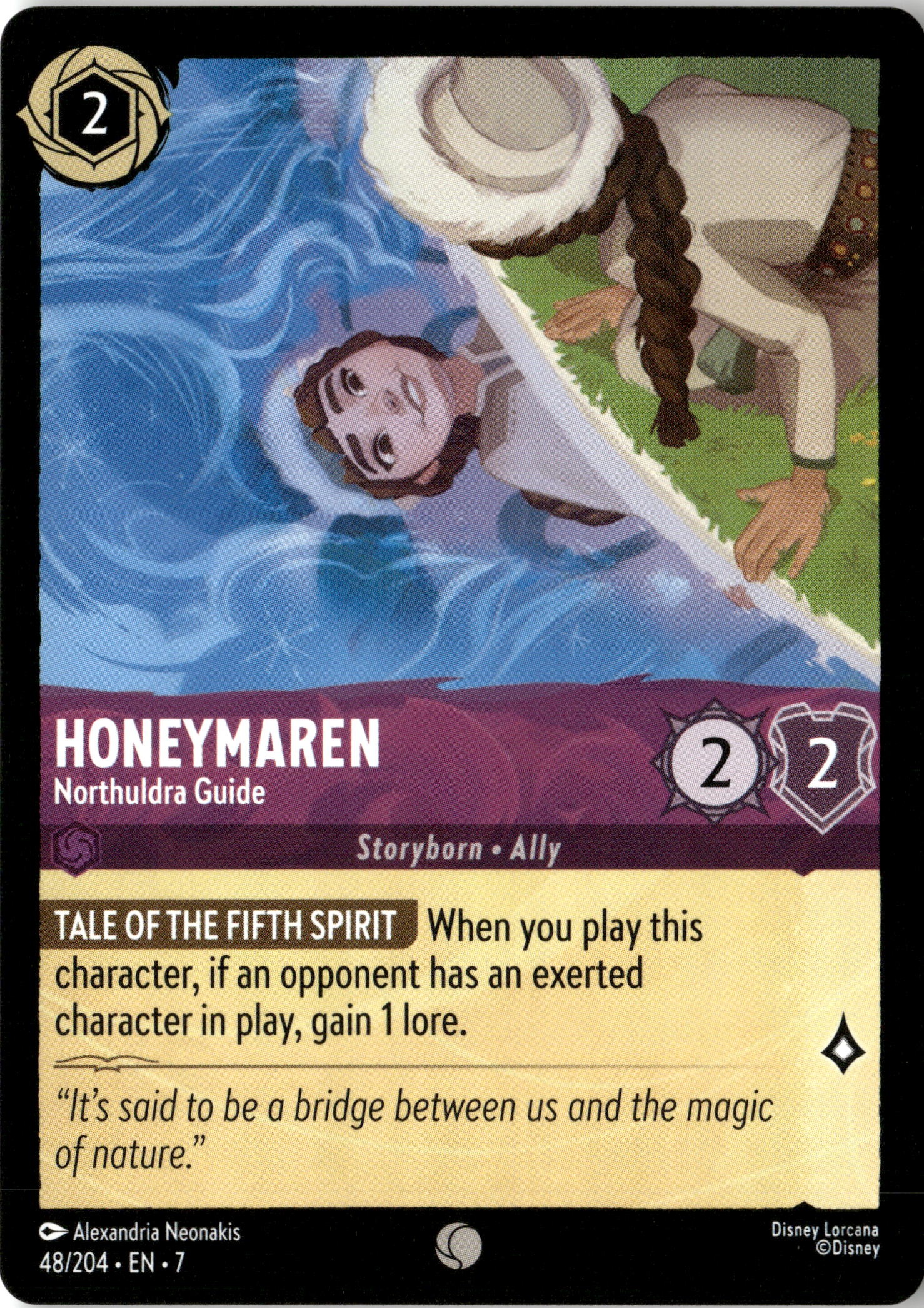 2025 Disney Lorcana En 7 Honeymaren graded slab
