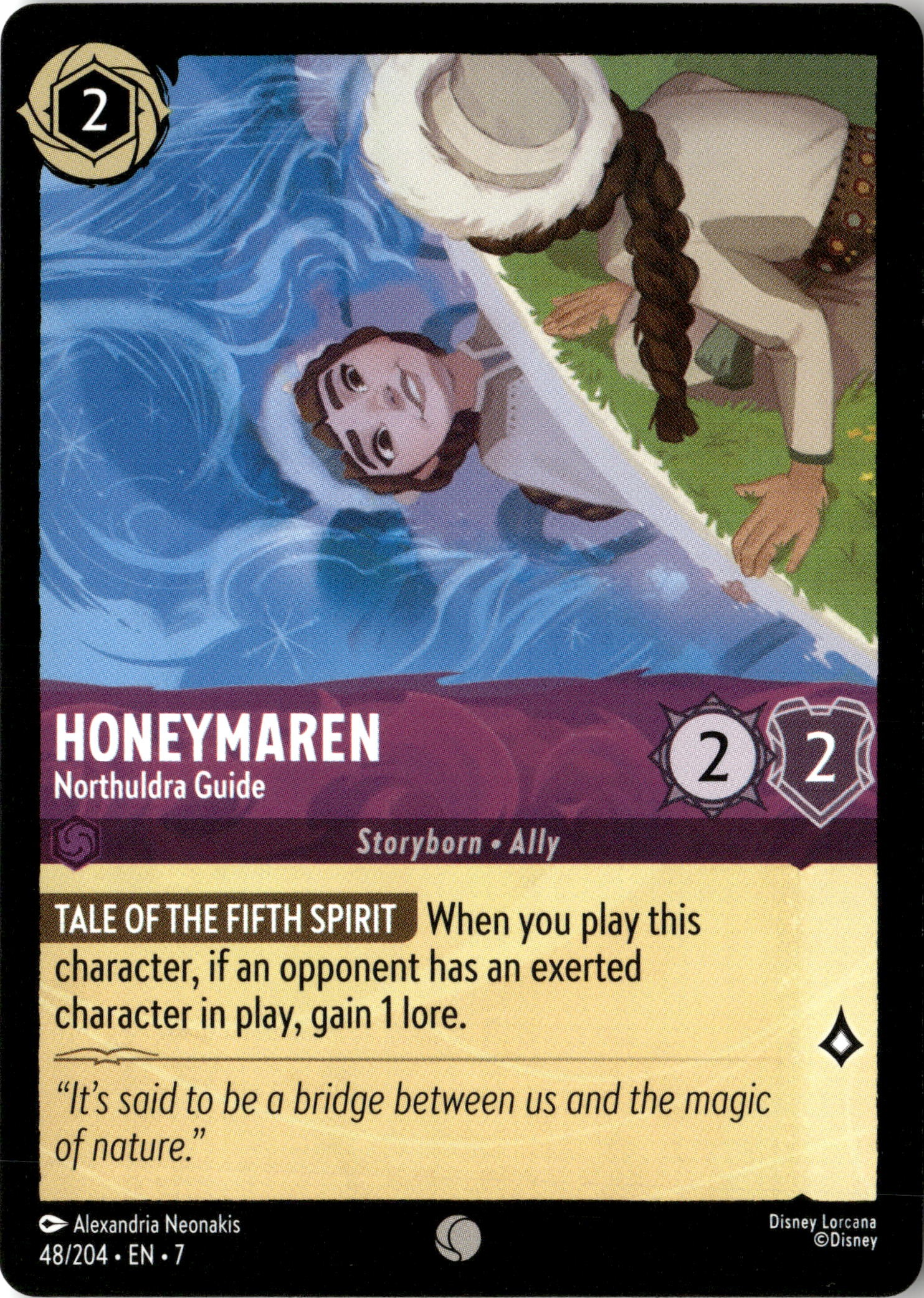 2025 Disney Lorcana En 7 Honeymaren graded slab
