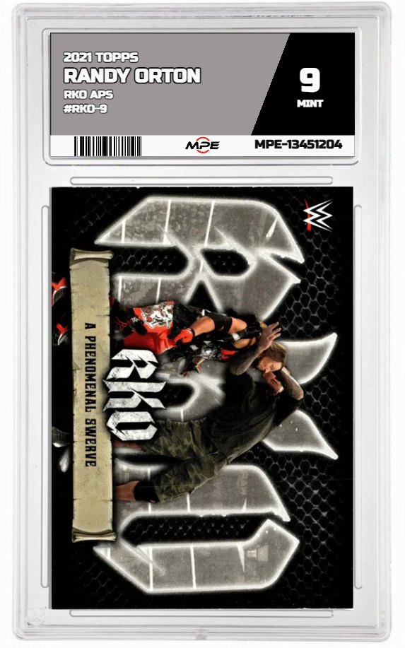 2021 TOPPS RKO APS #RKO-9 RANDY ORTON MPE 9 MINT — graded card auctioned from the MPE vault