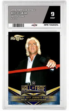 2018 TOPPS HERITAGE HALL OF FAME #24/40 RIC FLAIR MPE 9 MINT — graded card up for auction