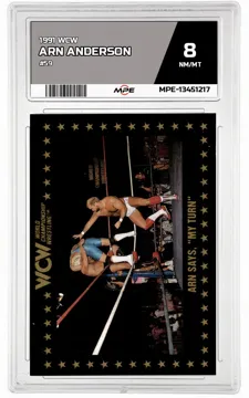 1991 WCW #59 ARN ANDERSON MPE 8 NM/MT — graded card up for auction