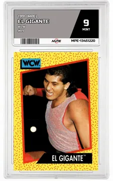 1991 IMPEL WCW #89 EL GIGANTE MPE 9 MINT — graded card up for auction