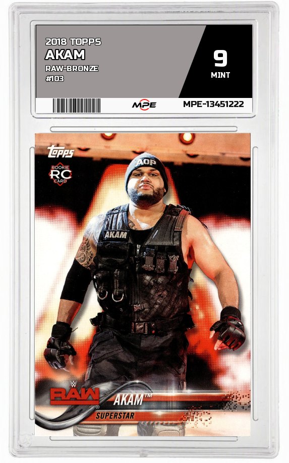 2018 TOPPS RAW-Bronze #103 AKAM MPE 9 MINT — graded card auctioned from the MPE vault