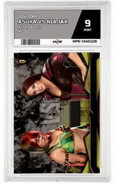 2016 TOPPS NXT RIVALRIES #5 ASUKA VS NIA JAX MPE 9 MINT — graded card up for auction