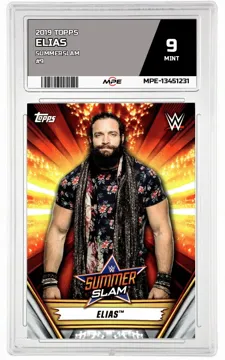 2019 TOPPS SUMMERSLAM #9 ELIAS MPE 9 MINT — graded card up for auction