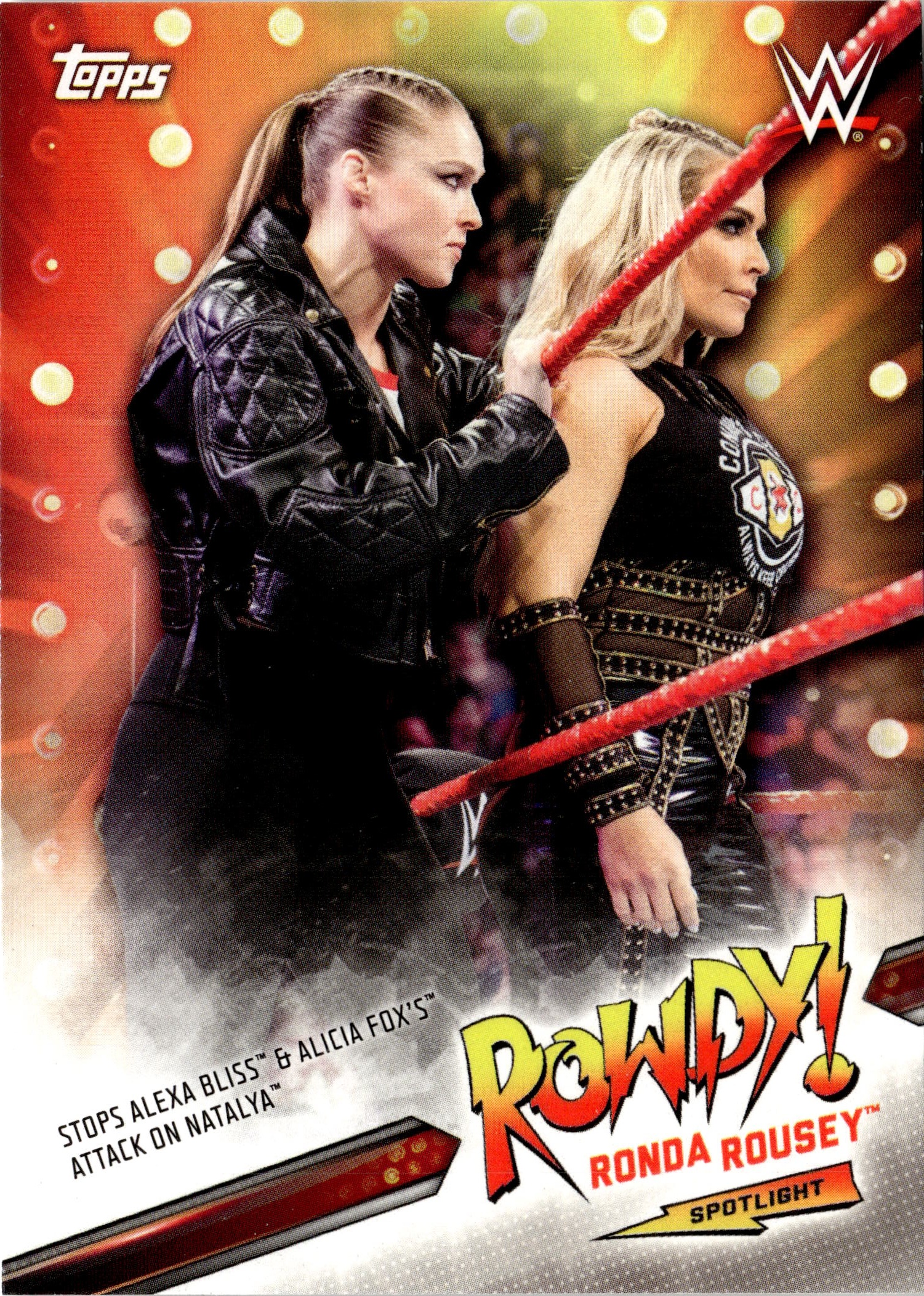 2019 Topps Summerslam Ronda Rousey graded slab