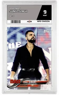 2018 TOPPS RAW #R-35 SUNIL SINGH MPE 9 MINT — graded card up for auction