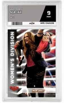2021 TOPPS RAW #R-11 NIA JAX MPE 9 MINT — graded card up for auction
