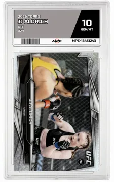 2026 TOPPS UFC #29 JJ ALDRICH MPE 10 GEM/MT — graded card up for auction