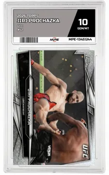 2026 TOPPS UFC #42 JIRI PROCHAZKA MPE 10 GEM/MT — graded card up for auction