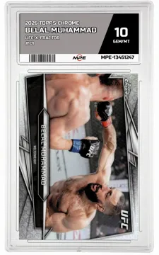 2026 TOPPS CHROME UFC-X-Fractor #101 BELAL MUHAMMAD MPE 10 GEM/MT — graded card up for auction