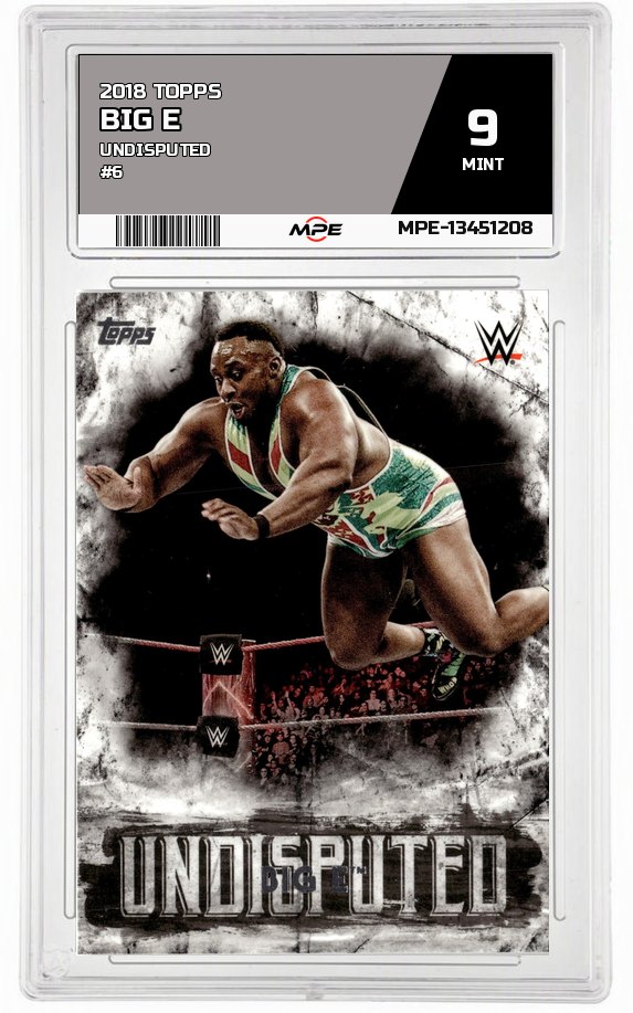 2018 TOPPS UNDISPUTED #6 BIG E MPE 9 MINT — graded card auctioned from the MPE vault