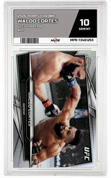 2026 TOPPS CHROME UFC-REFRACTOR #107 WALDO CORTES MPE 10 GEM/MT — graded card up for auction