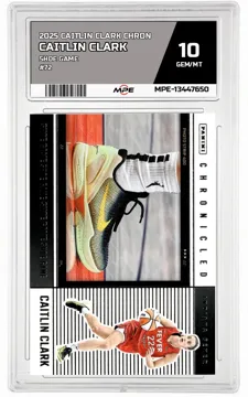 2025 CAITLIN CLARK CHRON SHOE GAME #72 CAITLIN CLARK MPE 10 GEM/MT — graded card up for auction