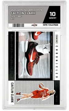 2025 CAITLIN CLARK CHRON SHOE GAME #73 CAITLIN CLARK MPE 10 GEM/MT — graded card up for auction