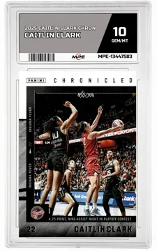 2025 CAITLIN CLARK CHRON CAITLIN CLARK MPE 10 GEM/MT — graded card up for auction