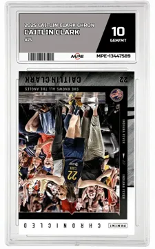 2025 CAITLIN CLARK CHRON #24 CAITLIN CLARK MPE 10 GEM/MT — graded card up for auction